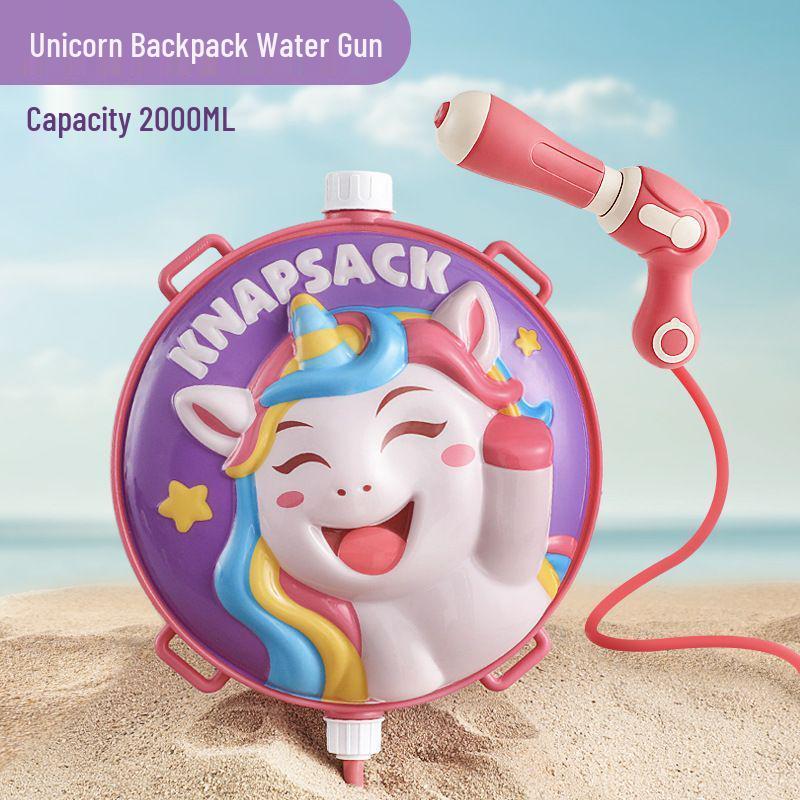 Kids Transparent Water Cannon Toy - Pull-Out Extended Water Gun for Beach & Rafting Fun