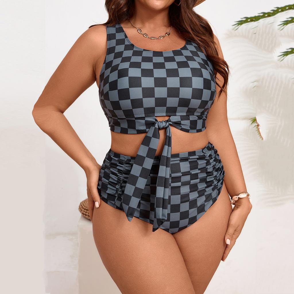 Women's Two-Piece Bikini Set Plus Size Split Swimsuit