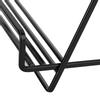 Iron Innovative Tabletop Book Shelf Rack Holder Tablet Computer Stand Home Decoration (Black)