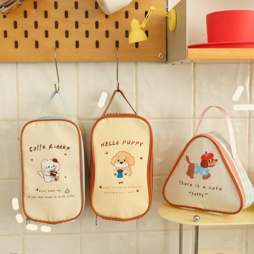 Animal Print Thermal Food Tote Bag Oxford Fabric Lunch Box Carrier Insulated Breakfast Bag  Outdoor