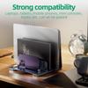MultiDevice Management Vertical Laptop Stand Adjustable Vertical Laptop and Tablet Stand, Secure Storage for Desks
