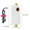 Mini Electric Instantaneous Water Heater 110V 3000 W Electric Water Heater with Digital Screen