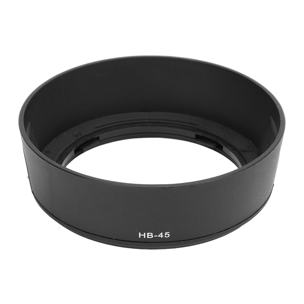 HB 45 Camera Lens Hood Shade Reversible Round Lens Hood Fit for D5100 D3200 D60 18 to 55mm Lens Black