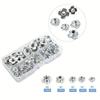 90Pcs M3 M4 M5 M6 M8 Carbon Steel T-Nuts Four Pronged Tee Nut Assortment Kit Set