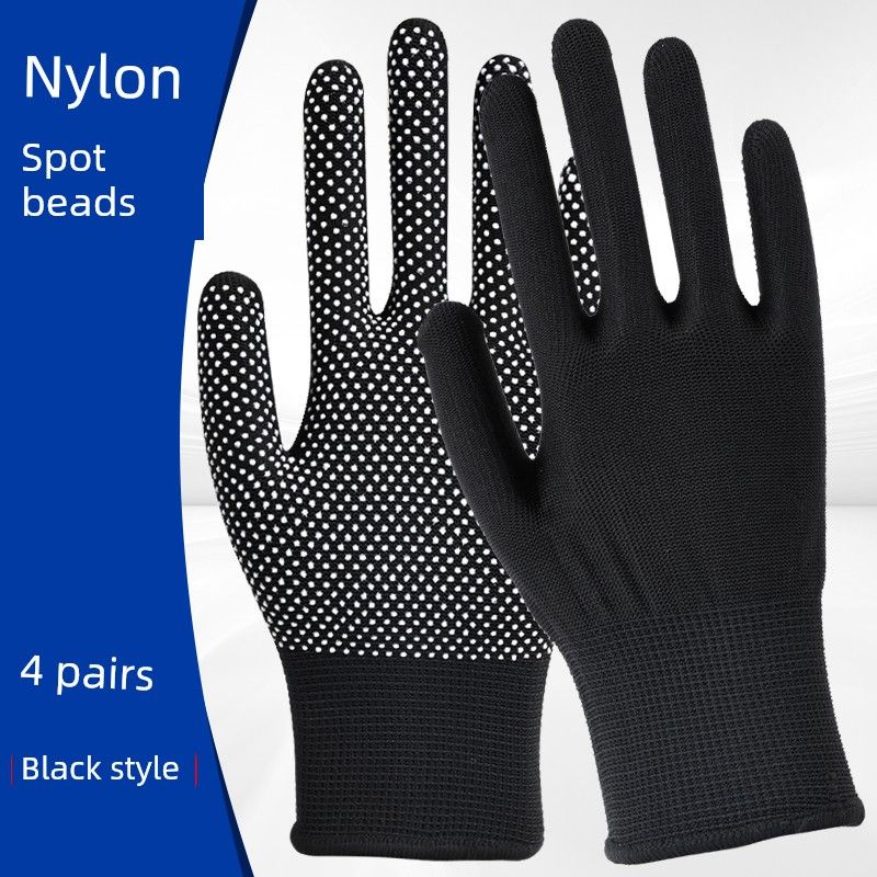 

Sun Protection Gloves Nylon Non Slip Touch Screen Summer Thin Ice Silk Breathable Sun-Proof Biking Mountain Climbing Driving Sports Men and Women Black All yards
