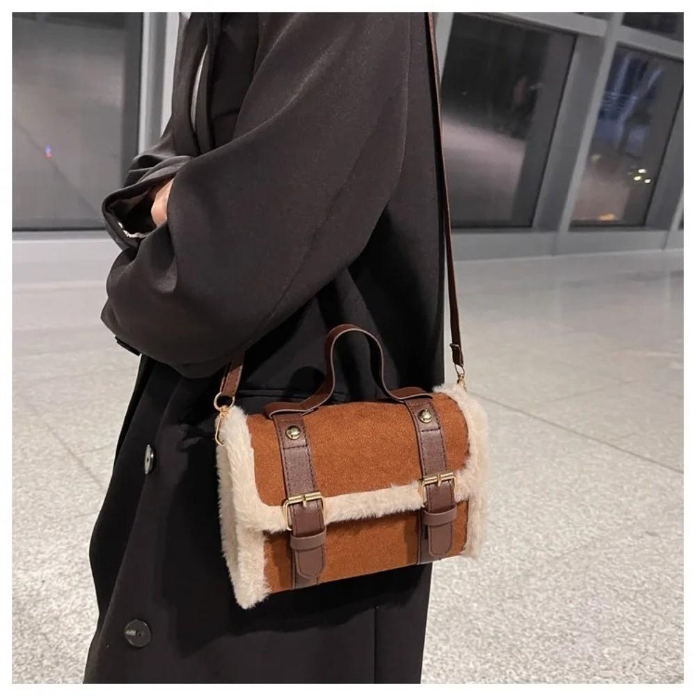 New Lamb Crossbody Bags Soft Touch Large Capacity Small Square Handbag Shoulder Bag