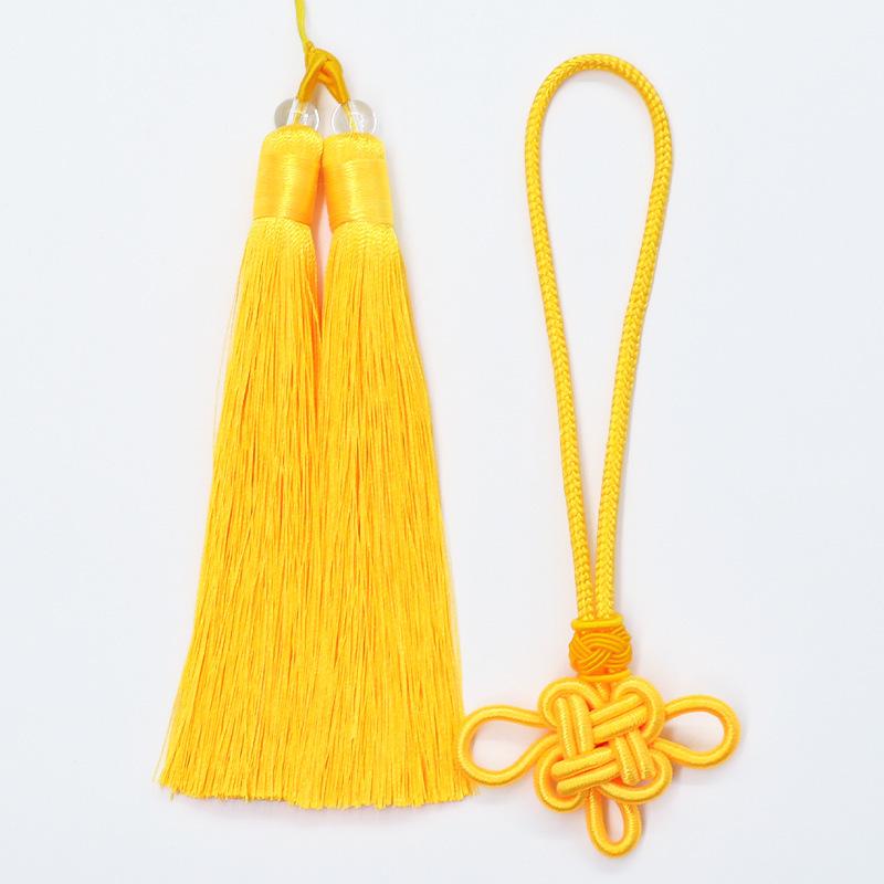 Pandantiv cu ciucure nod chinezesc bicolore pentru meșteșuguri DIY