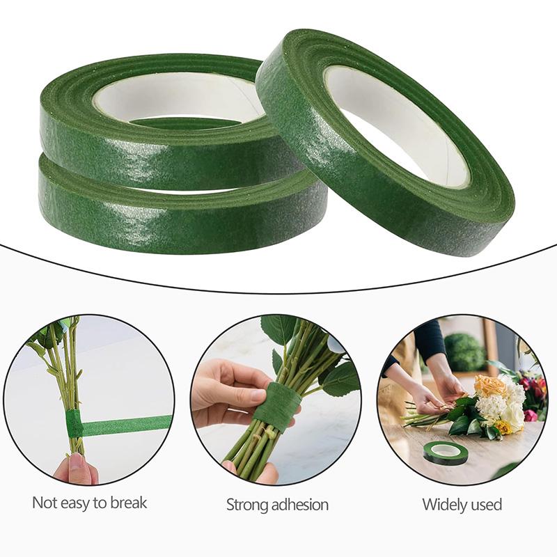 6Roll 30Yards Floral Tape 1.2cm Flower Floral Tapes for Bouquet Stem Wrapping Floral Crafts Wedding Bouquet Floristry Tape Set
