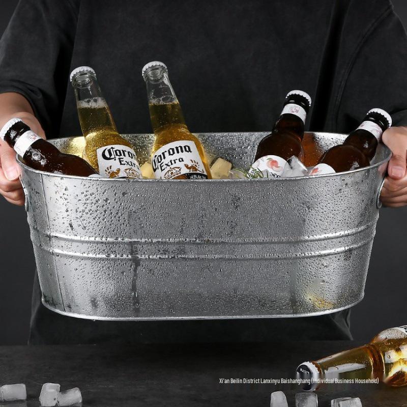 Großer Eisbehälter für Wein, Champagner und Bier