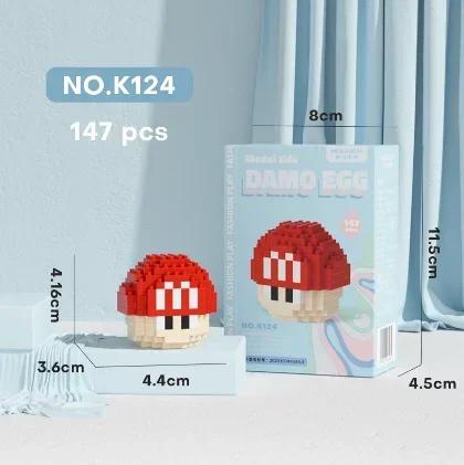 Stitch LinaBell Hello Kitty Sanrio Construction Blocks Damo Egg Cartoon Figrues Bricks Children's Assembly Playthings Model Present