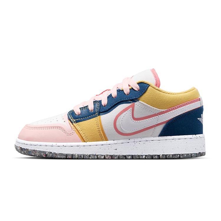 New Jordan 1 Low SE Multi Canvas GS DV1323-100