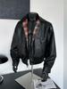 Men's Retro Loose Plaid Reversible PU Leather Jacket - Trendy American Spring/Autumn Outerwear