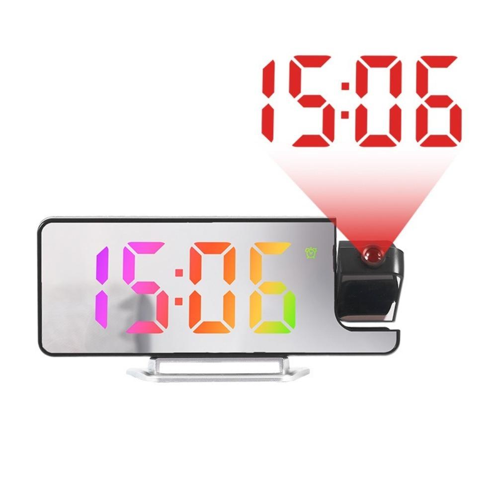 12/24H Projection Alarm Clock Brightness Adjustable Snooze Clocks  Living Room