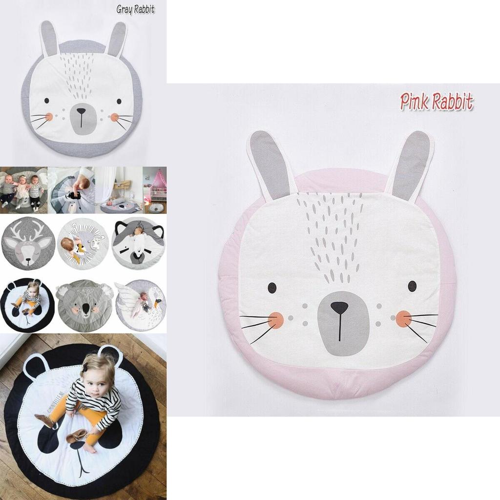 Fox Print Animals Cuddle Play Mat With Soft Fabric For Infant Development And Parentchild Interaction