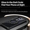 Metal Frameless Phone Case for Samsung Galaxy S26 S25 S24 S23 S22 Ultra With Stand 360° Rotation Magsafe Bumper Protective Cover