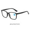 Fashion Large Frame Anti Blue Light Spring Leg Reading Glasses Women Men Unisex Diopter 0 +1.0 +1.5 +2.0 +2.5 +3.0 +3.5 +4.0
