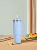 1pc 1200ML/40oz Handle Insulated Water Bottle, 304 Stainless Steel, Car Cup, Insulated for Brewing or Cooling Beer and Cola