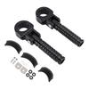 Universal Front Footrests Foot Pegs Fit for Motorcycle with 1.25" Bars