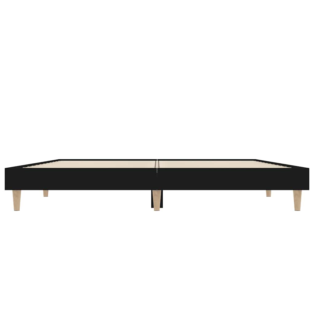 Bed Frame Black 120x190 cm Particleboard