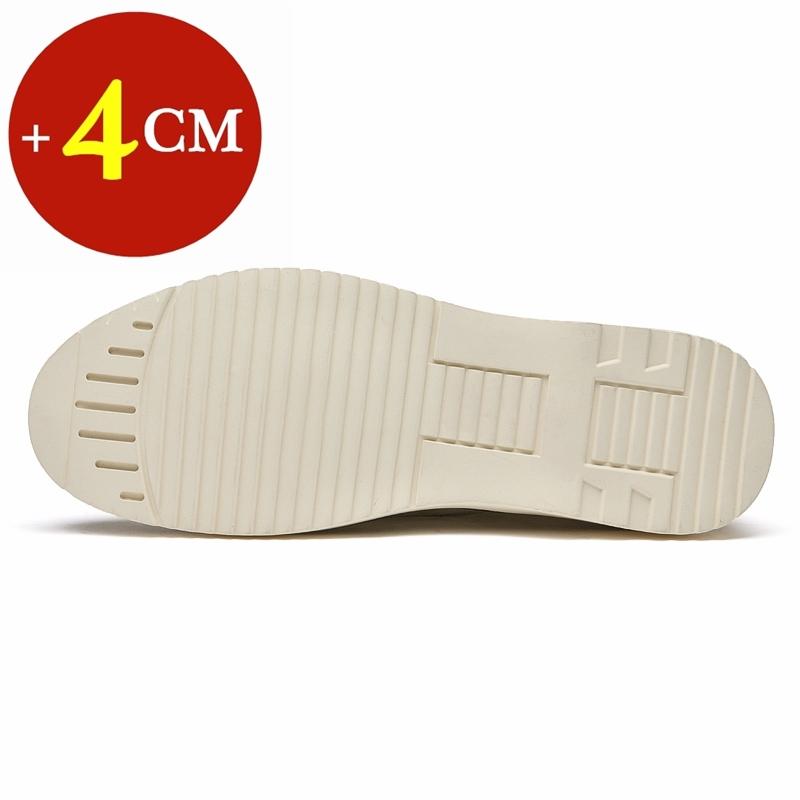 Classic Genuine Leather Casual Shoes Sneakers Man Elevator Shoes Height Increase Shoes for Men Insoles 4CM Sports Leisure Taller