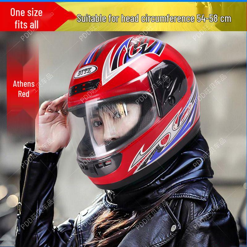 3C Full Face Electric Motorcycle Helmet w/ HD Anti-fog, Thickened for Winter, Unisex Adult