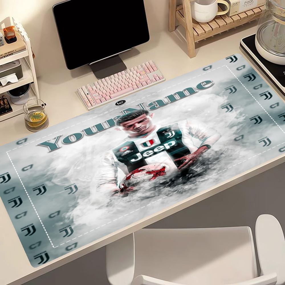 Cristiano Ronaldo Customize Your Name Mouse Pad Keyboard Pad Office Mouse Mats Nonslip Rubber Base Computer Decor Item Office Use
