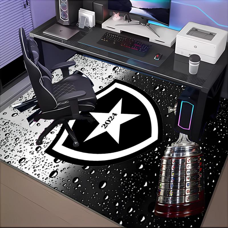 Botafogo Football Club Printed Office Carpet Chair Cushion Entryway Rug, Rugs for Living Room, Bedroom Christmas gifts