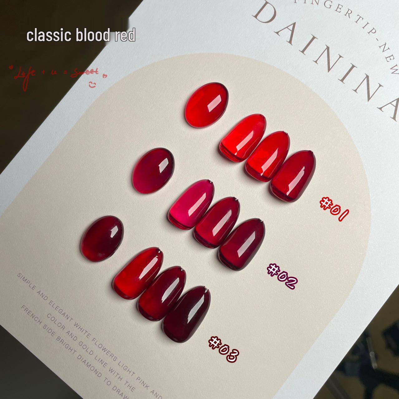 

Профессиональный гель для ногтей Осень/Зима 2025: 3 Классических оттенка - Кроваво-красный, Бургунди, Вишнево-красный.