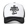 my favorite people call me Opa baseball cap letter print Humorous Casual hat fashion unisex summer sun hats mesh Snapback caps