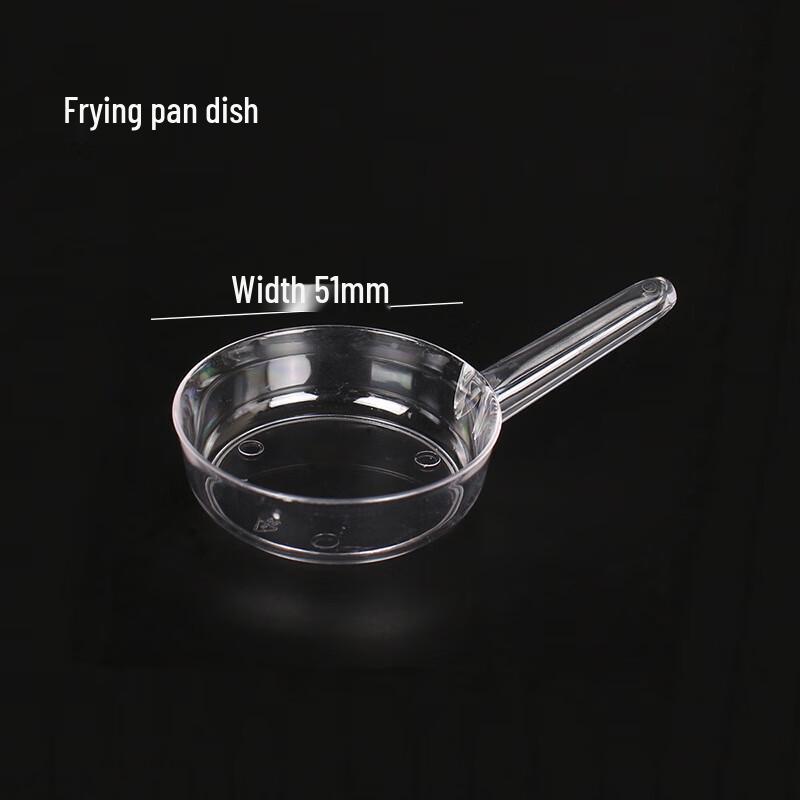 Minxun Disposable Plastic Flat Dishes, 50-Pack