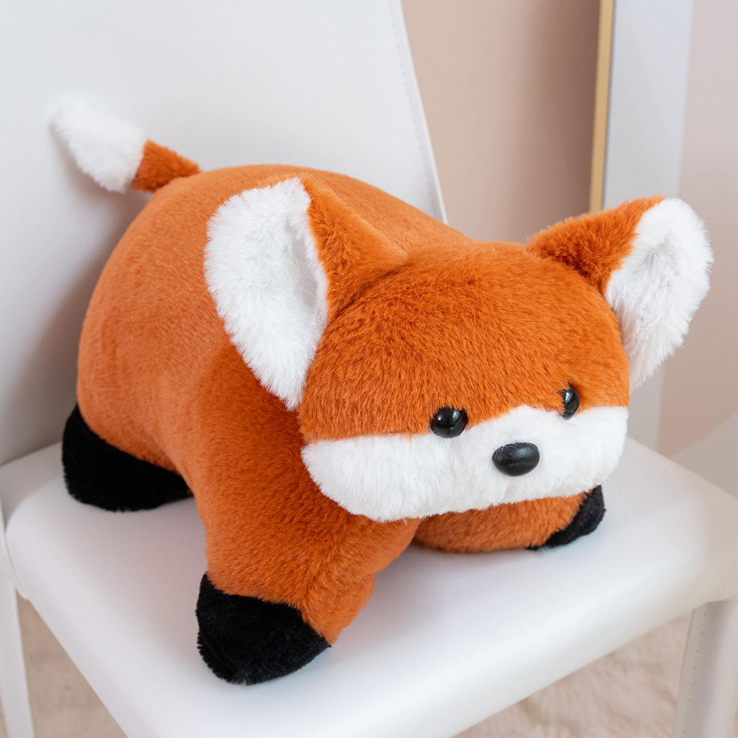 

Non-Toxic 40Cm Cartoon Animal Plush Doll Pillow 2-In-1 Cushion Pig Fox Cow Bear Elephant Plush Toy Home Decoration Gift For Children about 40cm