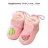 Durable Fleece Toddler Snow Boots Warm Anti-Drop Cotton Shoes Soft Sole Anti Slip Infant First Walking Shoes Winter