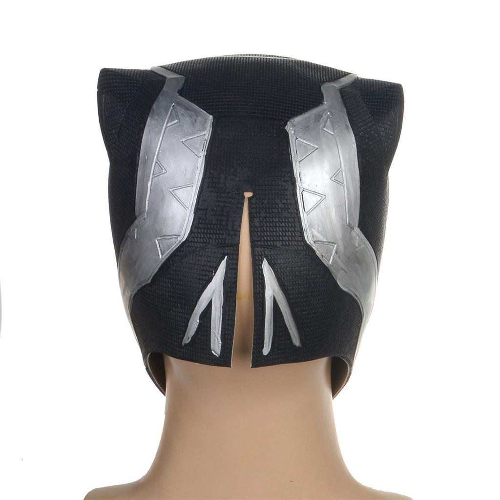 Marvel Black Panther Mask With Latex Material For Cosplay And Costume Parties