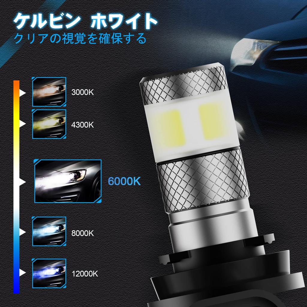 NOVSIGHT H11/H8/H9/H16 LED Headlight, 6,000 Lm, 6500K, White, 360° Luminous, /24V Vehicles, Fog H11,