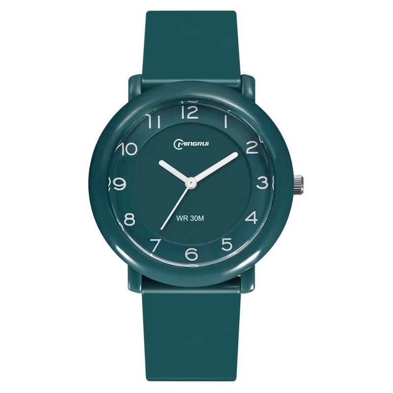 Unisex Children's Student Quartz Watch Simple and Comfortable Campus Exam Waterproof Women's Fashion Quartz Wristwatches
