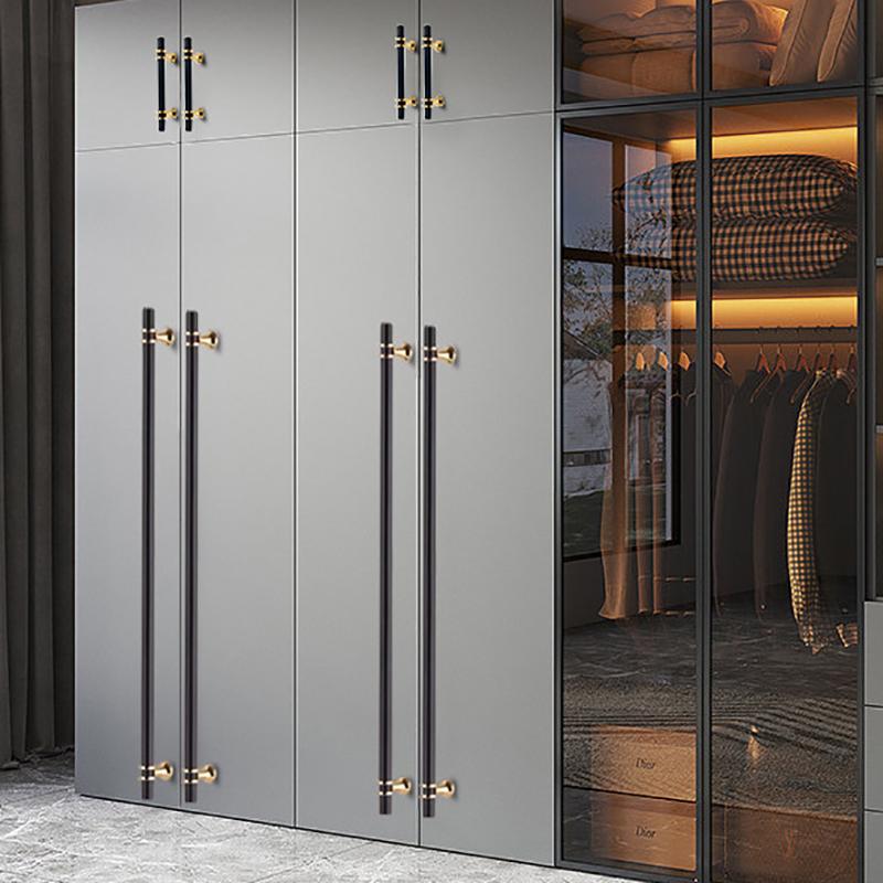 Modern Black Gold Cabinet Handles - Solid Drawer Knobs For Kitchen Furniture With Zinc Alloy Material