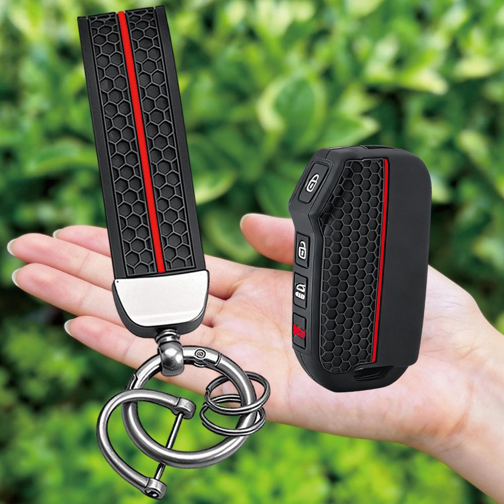 Fashion Keychain Silicone Car Flip Key Case Cover For Kia Sportage Ceed Xceed Sports K5 Seltos 2019 2020 2022 2023 Accessories