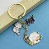 Cute Cats Pet Charm Keychain Chic Cats Figure Bag Hanging Decoration Charm Multipurpose Key Chain Adornment