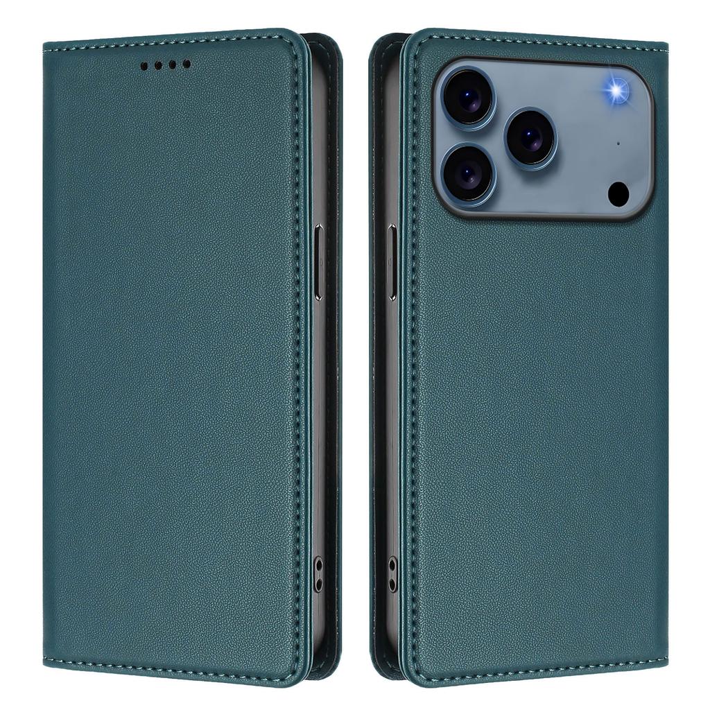 For iPhone 17 Pro Max Leather Wallet Case Magnetic Closure RFID Blocking Phone Cover