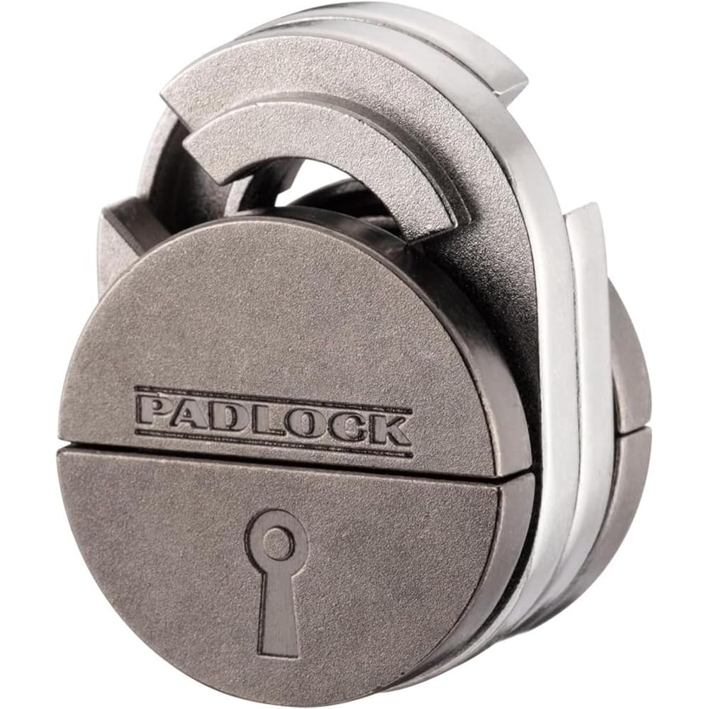 Hanayama Cast Padlock Puzzle Level 5 Brain Teaser Game Metal Puzzle Toy