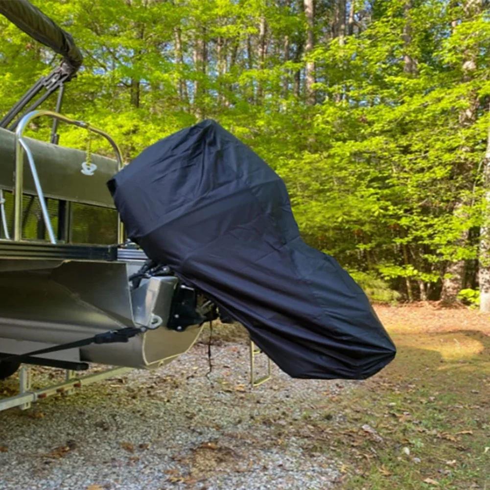 6-225HP 420D Waterproof Motor Engine Boat Full Cover Anti Half Outboard UV Oxford Protector Dustproof Air Antigores Yacht Marine