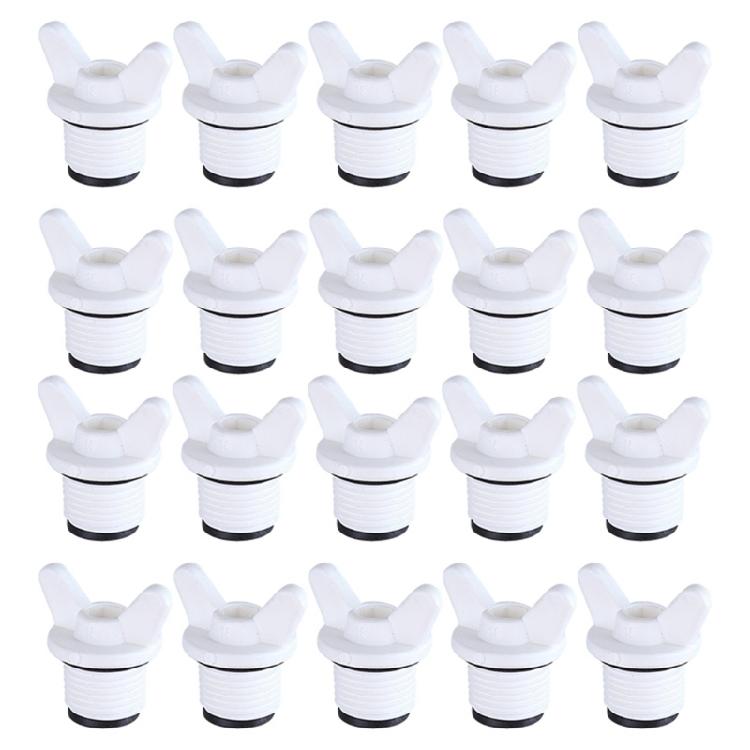 20 Pack Strong Threaded End Caps Heat Resistant Plastic Plugs Home Plumbing Irrigation Systems
