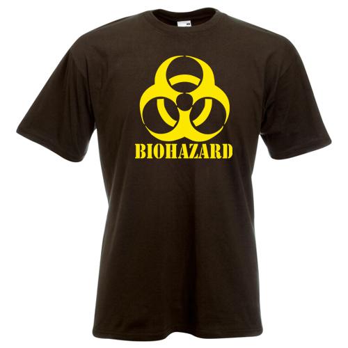 Biohazard TShirt Emo Gamer Cool Rock Music Zombie Apocalypse Armageddon