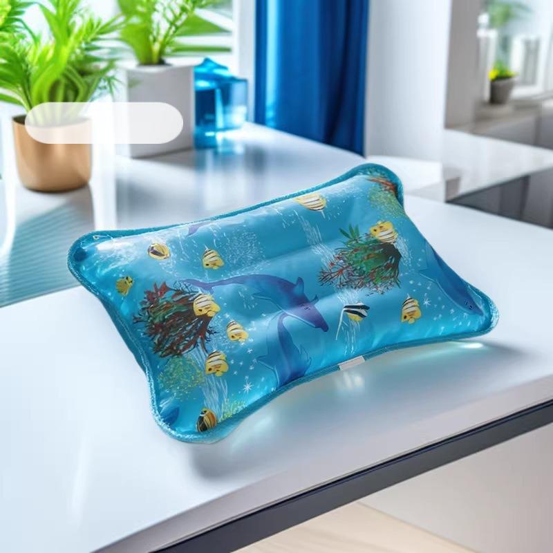 Cooling Inflatable Pillow with Ice Crystals for All Ages