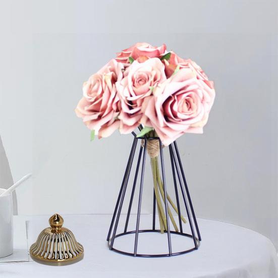 Flower Stand Elegant Hollowed Metal Flower Vase Stand for Weddings Centerpiece Offices Home Decoration