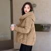 2025 Winter Plus Size Women's Hooded Cotton Jacket - Short, Thick, Loose Korean Style Outerwear