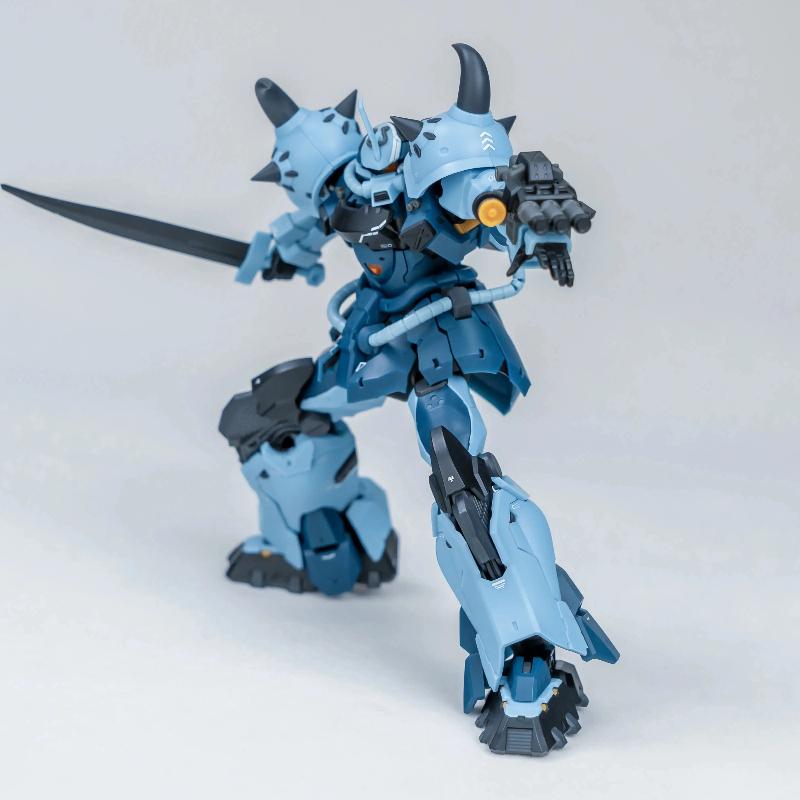 In Stock Nd 1/144 Ms-07b-3 Gouf Custom Vol.2 Blue Giant Ramba Ral Mobile Suit 08th Ms Team Assembly Model Kit Collectable High Quality Toys