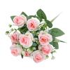 DIY Artificial Rose Bouquet 10 Heads Artificial Camellia Peony Flowers  Home Decor