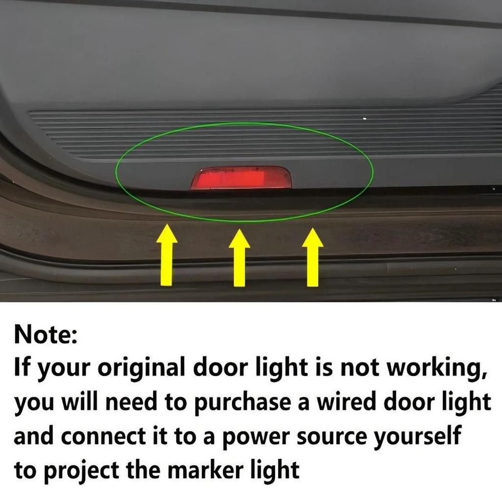 2Pc Car LED Decorative Door Light Welcome Projector Lamp Auto Accessories For Volkswagen VW Golf R GTI TSI TDI R32 Polo Scirocco
