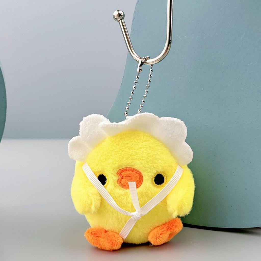Plüsch Enten Auto Rucksack Schlüsselanhänger: Kreativer Puppenanhänger für Mädchen